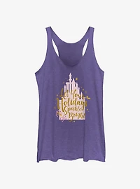 Disney Princesses Holidays Sparkle Bright Womens Tank Top