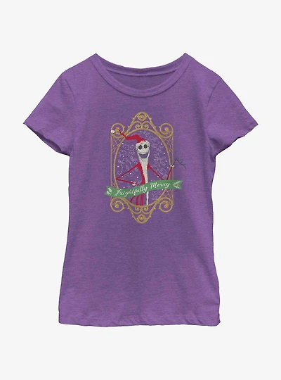 Disney Nightmare Before Christmas Frightfully Merry Youth Girls T-Shirt