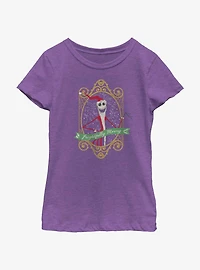 Disney Nightmare Before Christmas Frightfully Merry Youth Girls T-Shirt