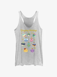 Disney Princesses Dazzling Holiday Ornaments Womens Tank Top