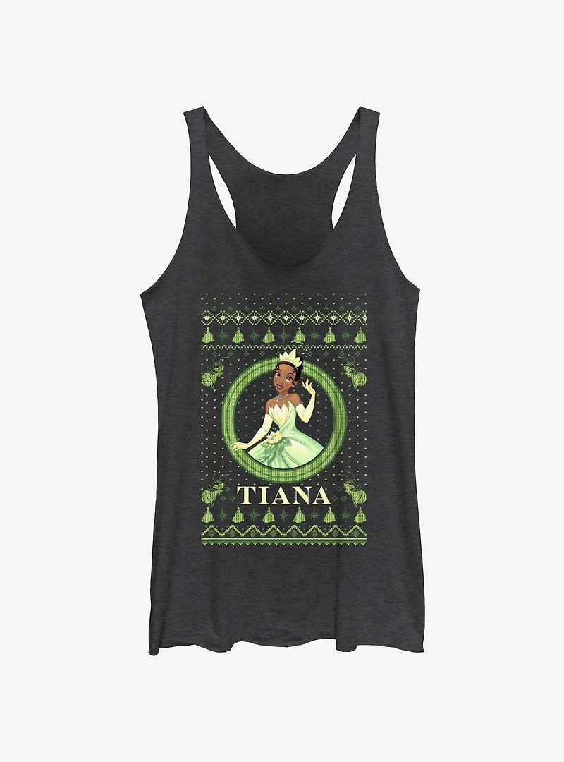 Disney The Princess & Frog Tiana Ugly Holiday Womens Tank Top