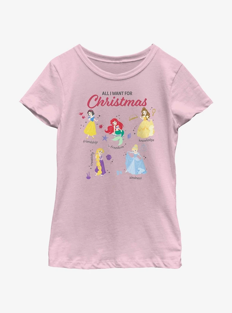 Disney Princesses Quality Wishlist Youth Girls T-Shirt