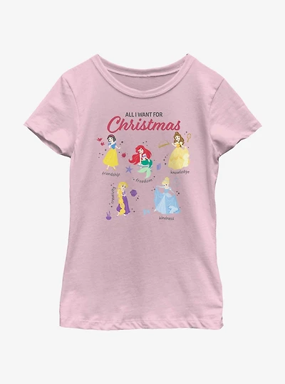 Disney Princesses Quality Wishlist Youth Girls T-Shirt
