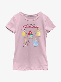 Disney Princesses Quality Wishlist Youth Girls T-Shirt