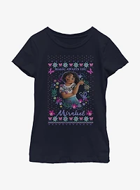 Disney Encanto Mirabel Ugly Holiday Youth Girls T-Shirt