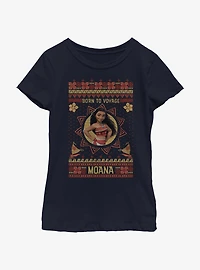 Disney Moana Ugly Holiday Youth Girls T-Shirt