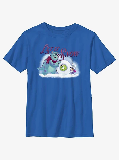 Disney Pixar Monsters Inc. Let It Snow Youth T-Shirt