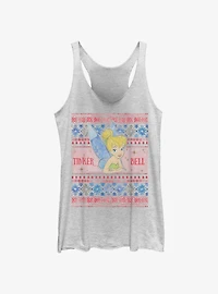 Disney Tinker bell Ugly Holiday Womens Tank Top