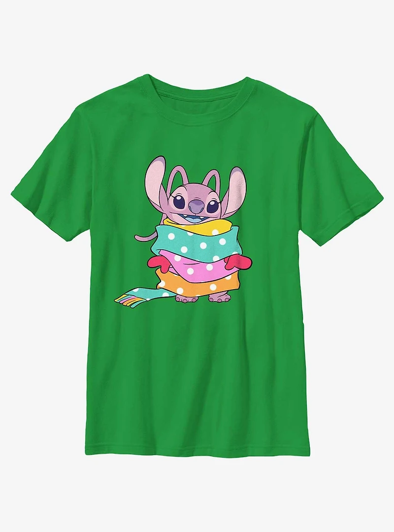 Disney Lilo & Stitch Angel Wrapped Scarf Youth T-Shirt