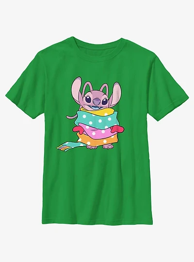 Disney Lilo & Stitch Angel Wrapped Scarf Youth T-Shirt
