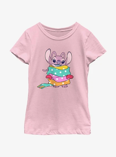 Disney Lilo & Stitch Angel Wrapped Scarf Youth Girls T-Shirt