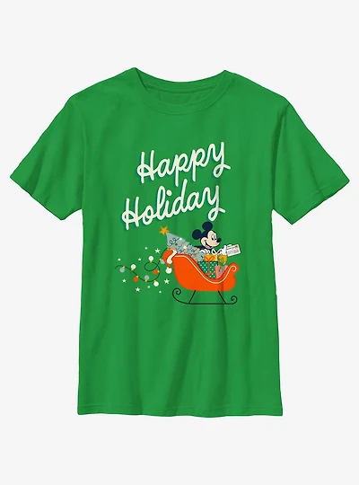Disney Mickey Mouse Happy Holiday Youth T-Shirt