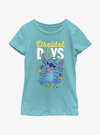 Disney Lilo & Stitch Dreidel Days Youth Girls T-Shirt