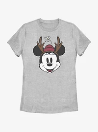 Disney Minnie Mouse Antlers Womens T-Shirt