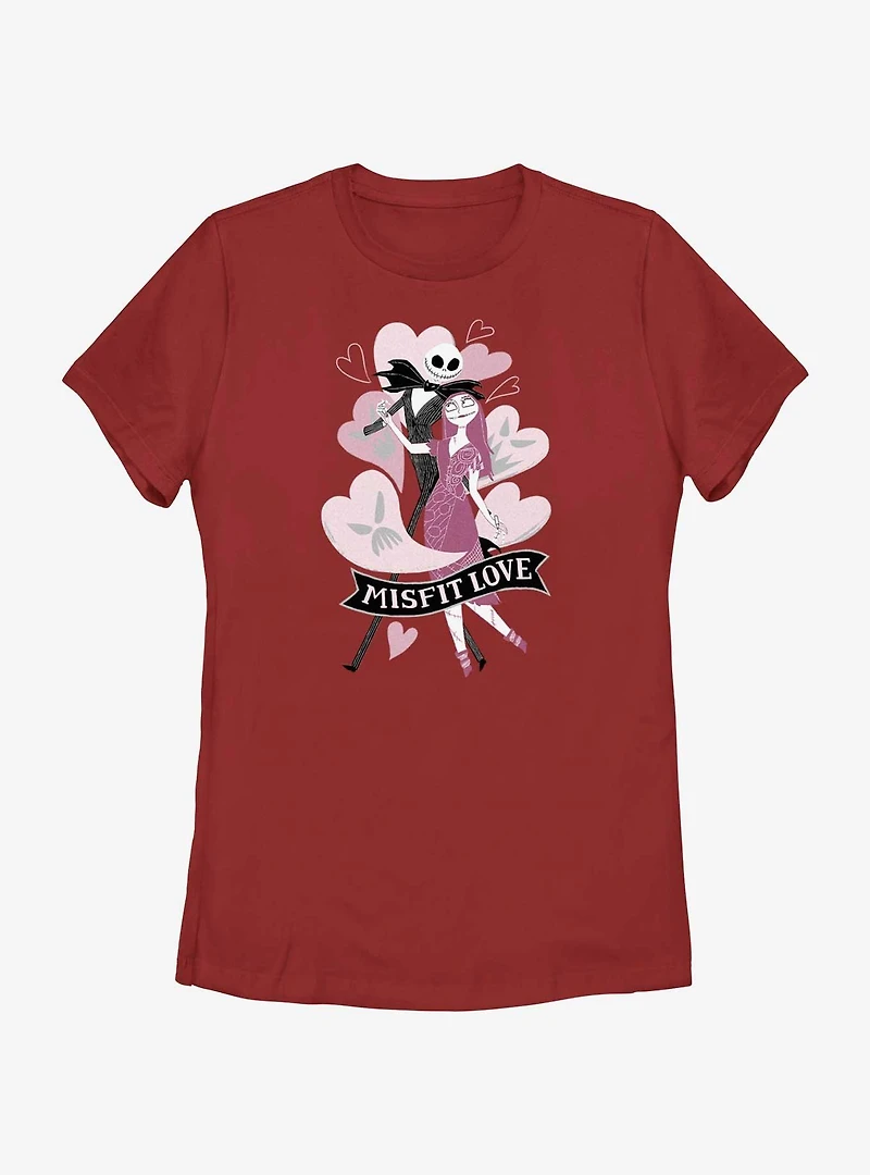 Disney Nightmare Before Christmas Misfit Love Womens T-Shirt
