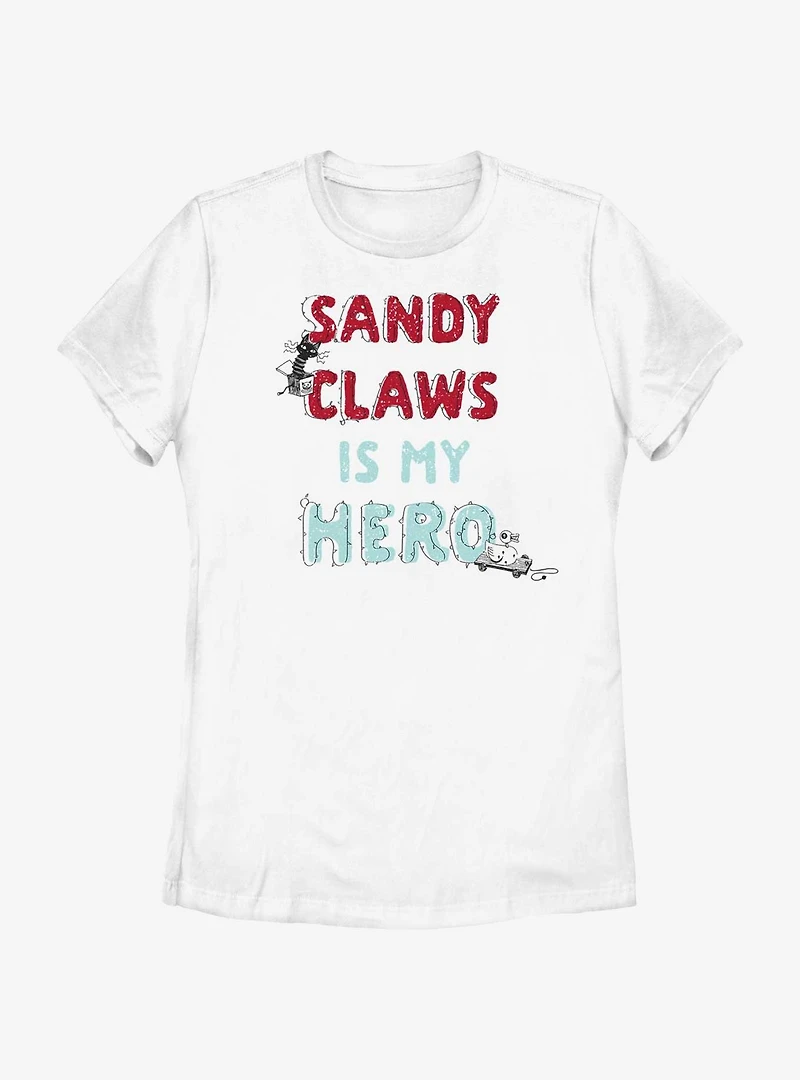 Disney Nightmare Before Christmas My Hero Sandy Claws Womens T-Shirt