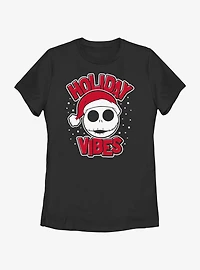 Disney Nightmare Before Christmas Holiday Vibes Jack Womens T-Shirt