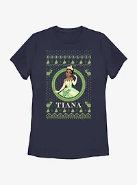 Disney The Princess & Frog Tiana Ugly Holiday Womens T-Shirt