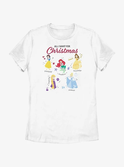 Disney Princesses Quality Wishlist Womens T-Shirt