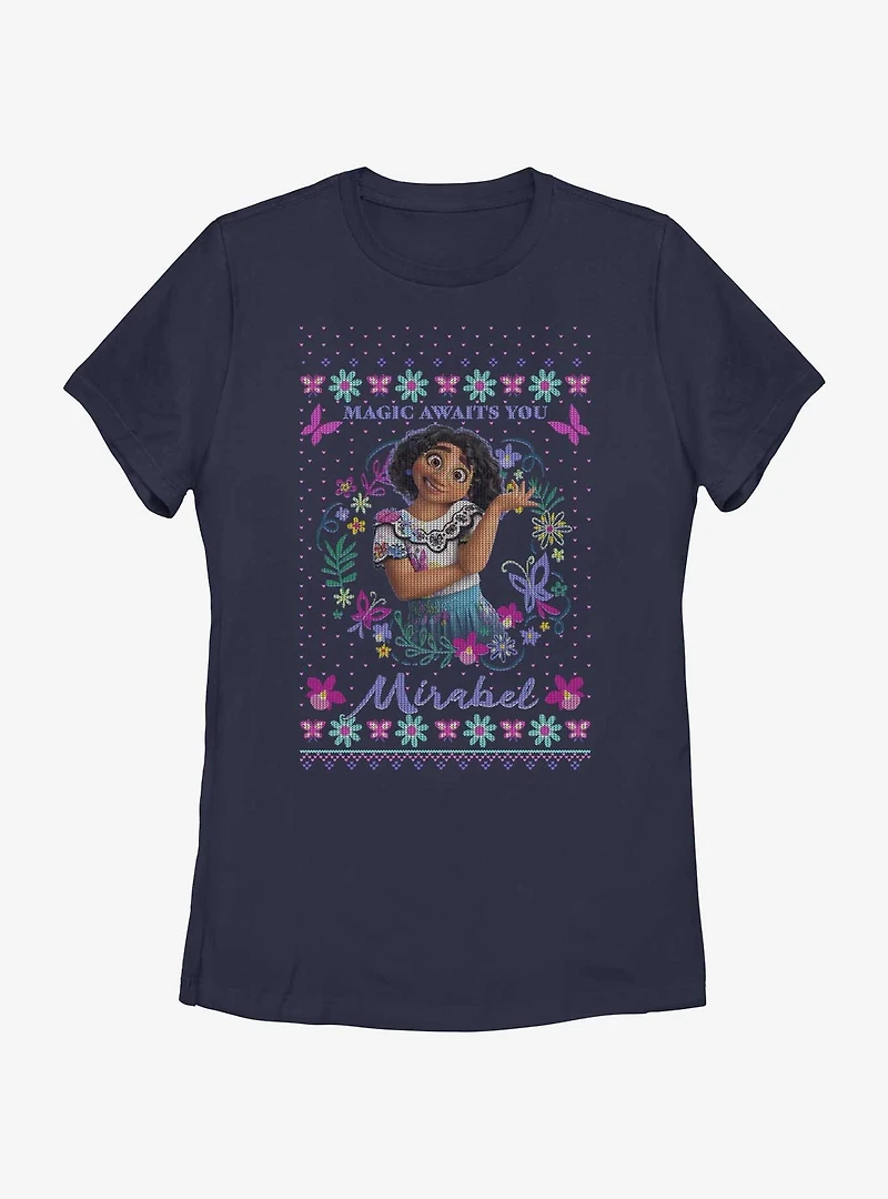Disney Encanto Mirabel Ugly Holiday Womens T-Shirt