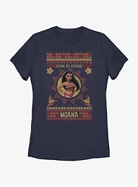 Disney Moana Ugly Holiday Womens T-Shirt