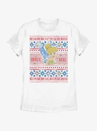 Disney Tinker bell Ugly Holiday Womens T-Shirt