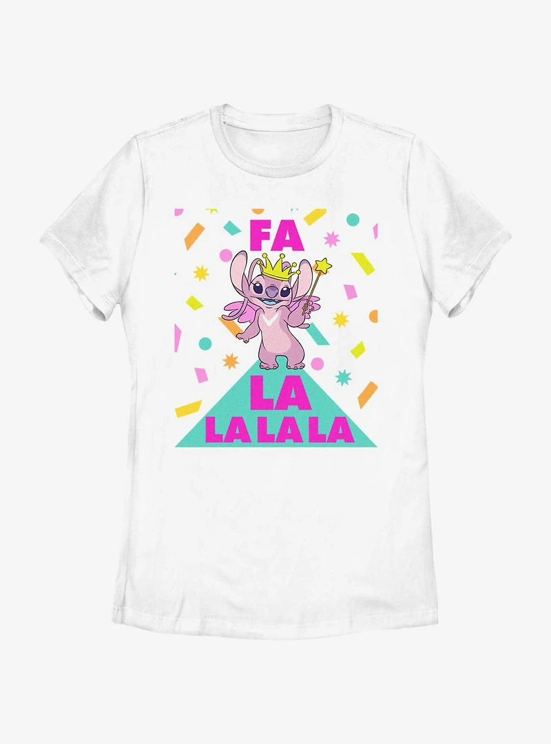 Disney Lilo & Stitch Fa La Angel Womens T-Shirt