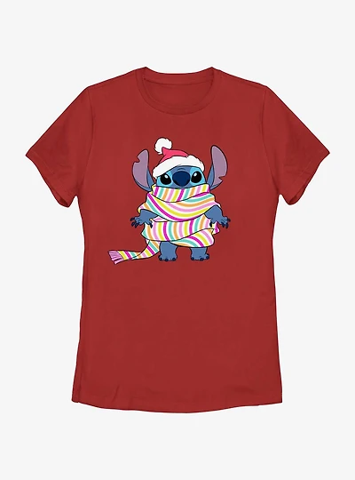 Disney Lilo & Stitch Wrapped a Scarf Womens T-Shirt