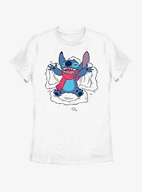 Disney Lilo & Stitch Snow Angel Womens T-Shirt