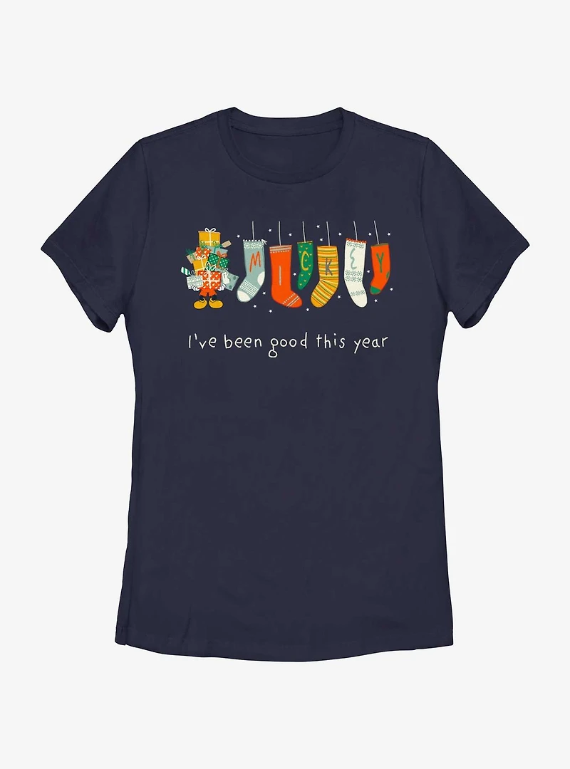 Disney Mickey Mouse Good This Year Womens T-Shirt