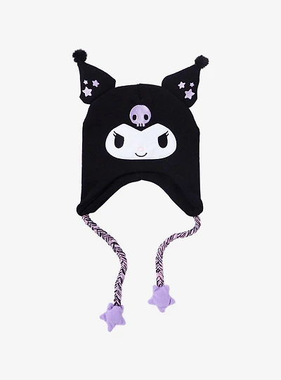 Kuromi Star Pom Tassel Beanie