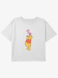 Disney Winnie The Pooh & Pigletlet True Friends Girls Youth Crop T-Shirt