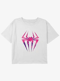 Marvel Spider-Man Spider-Gwen Icon Girls Youth Crop T-Shirt