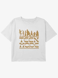 Disney Wish Teen Mode Girls Youth Crop T-Shirt