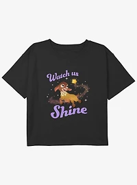 Disney Wish Watch Us Shine Girls Youth Crop T-Shirt