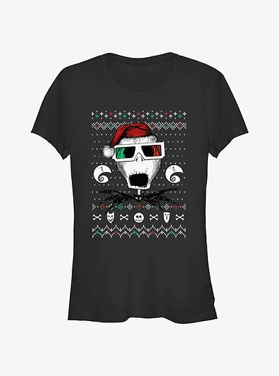 Disney The Nightmare Before Christmas Ugly Holiday Jack Holiday Vision Girls T-Shirt