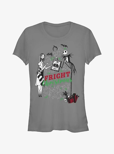 Disney The Nightmare Before Christmas Fright Christmas Jack & Sally Girls T-Shirt