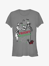 Disney The Nightmare Before Christmas Fright Christmas Jack & Sally Girls T-Shirt
