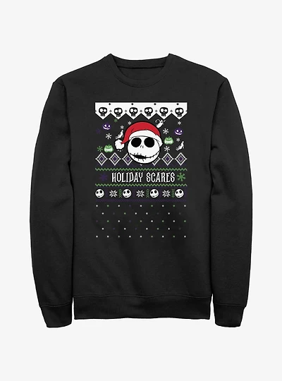 Disney The Nightmare Before Christmas Ugly Holiday Jack Snowfall Sweatshirt