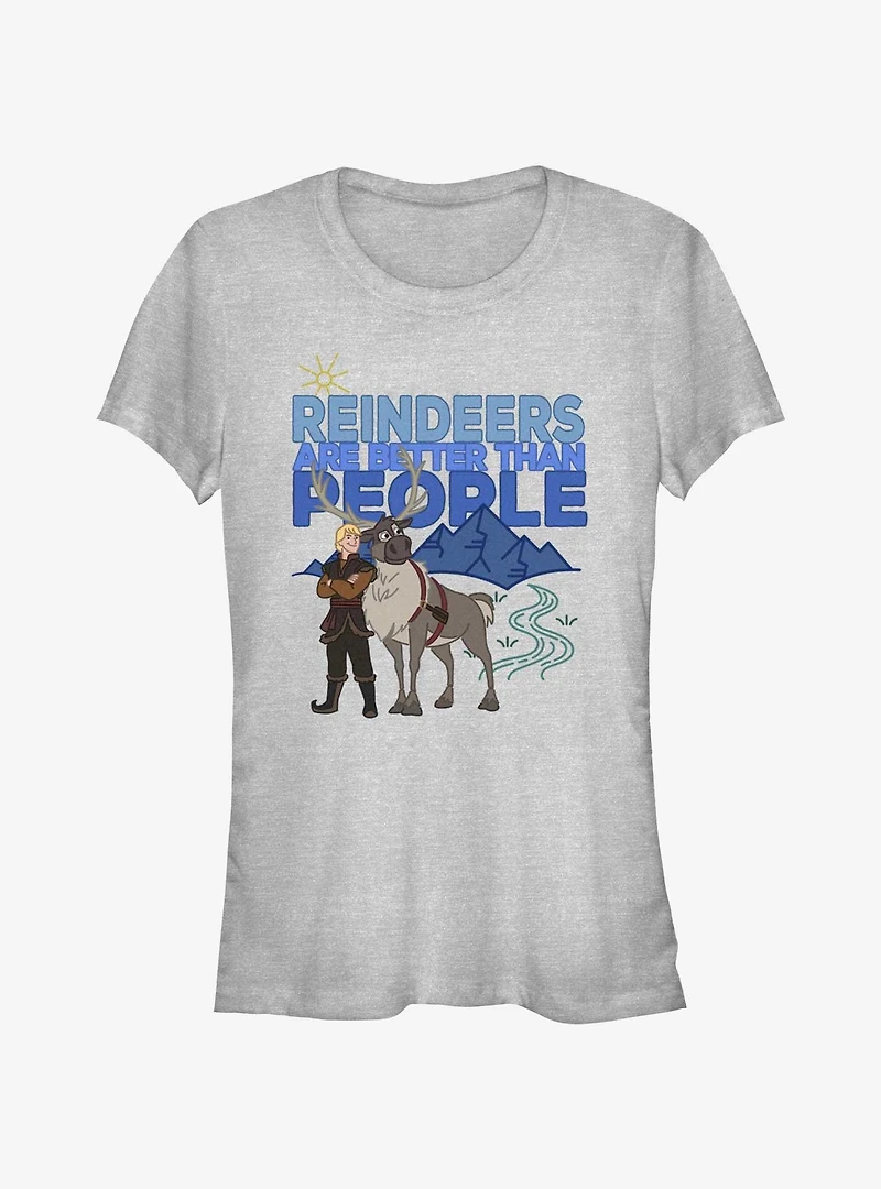 Disney Frozen Reindeers Are Better Than People Girls T-Shirt