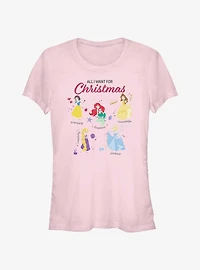Disney Princesses Quality Wishlist Girls T-Shirt