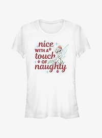 Disney Tinker Bell Nice With A Touch Of Naughty Girls T-Shirt