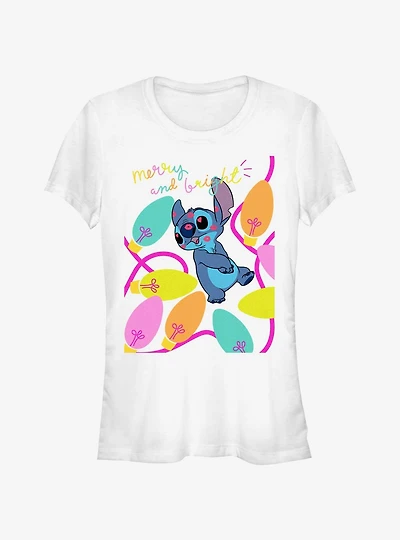 Disney Lilo & Stitch Merry And Bright Girls T-Shirt