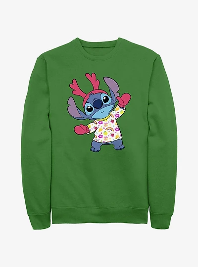Disney Lilo & Stitch Reindeer Stitch Sweatshirt