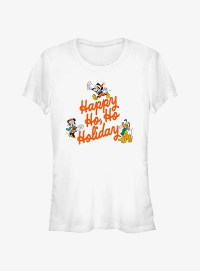 Disney Mickey Mouse Happy Ho Ho Holiday Girls T-Shirt