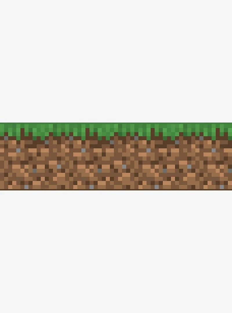 Minecraft Iconic Grass Peel and Stick Wallpaper Border