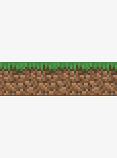 Minecraft Iconic Grass Peel and Stick Wallpaper Border