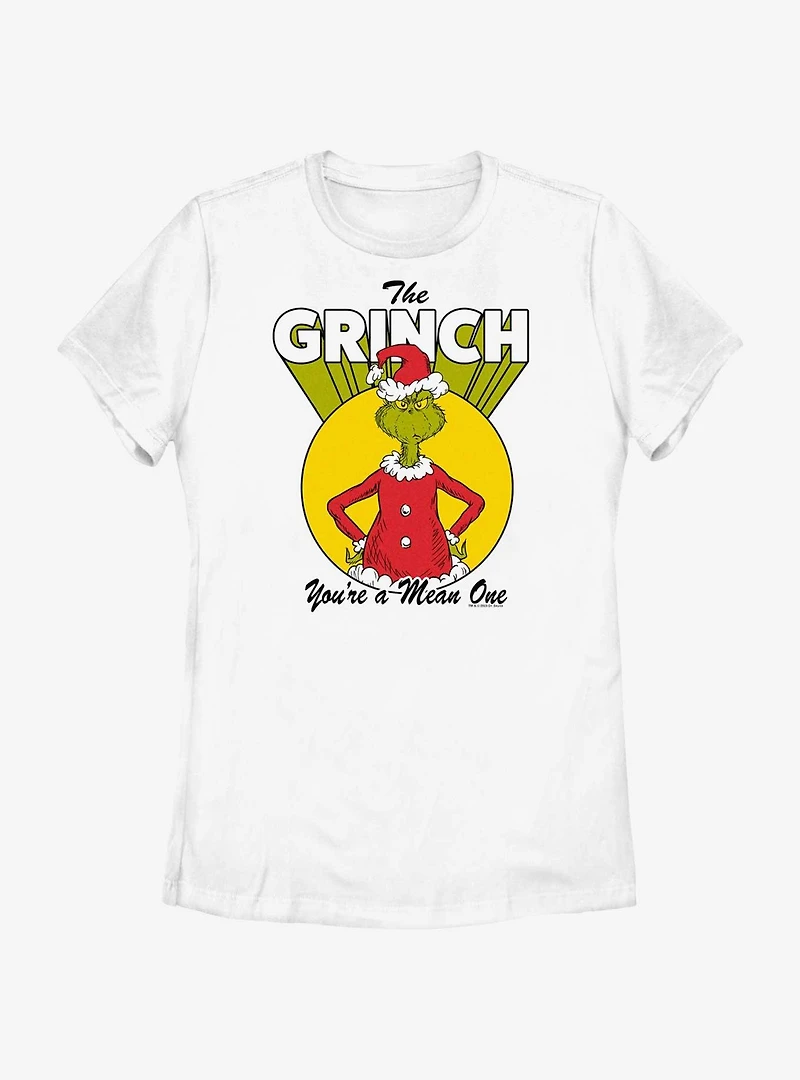 Dr. Seuss The Grinch You're A Mean One Womens T-Shirt