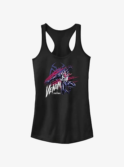 Marvel Spider-Man 2 Game Venom Scratch Portrait Girls Tank