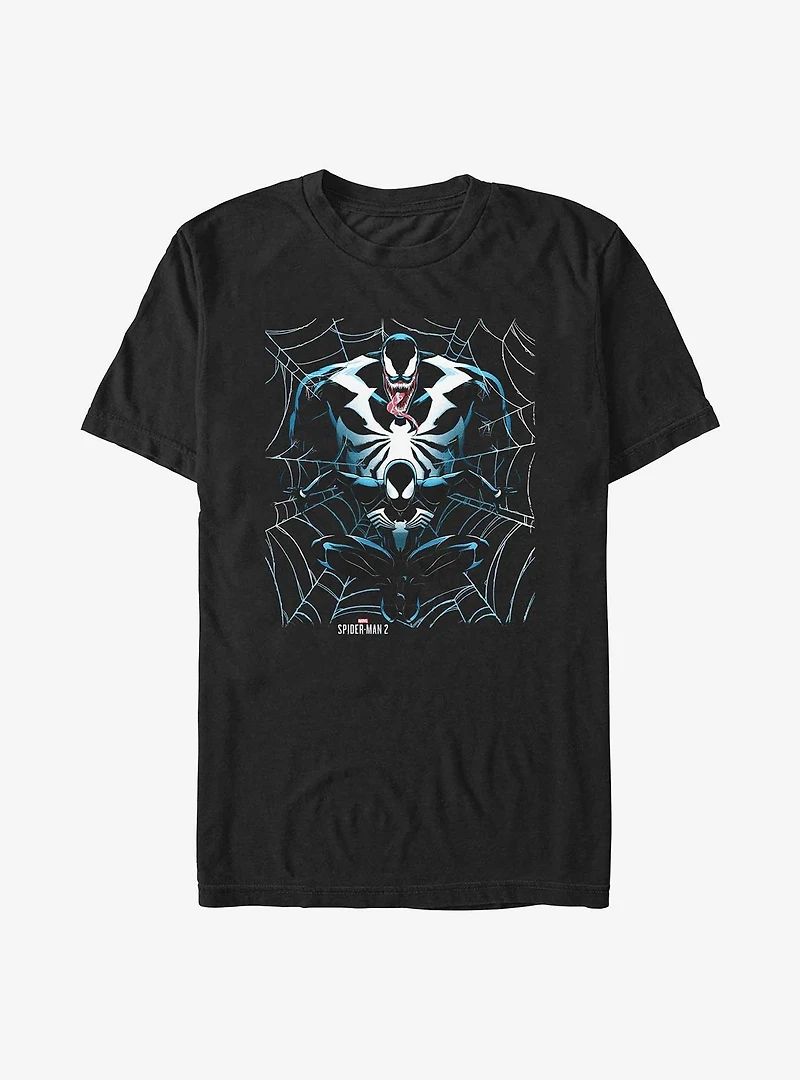 Marvel Spider-Man 2 Game Spider-Man Venom Web T-Shirt